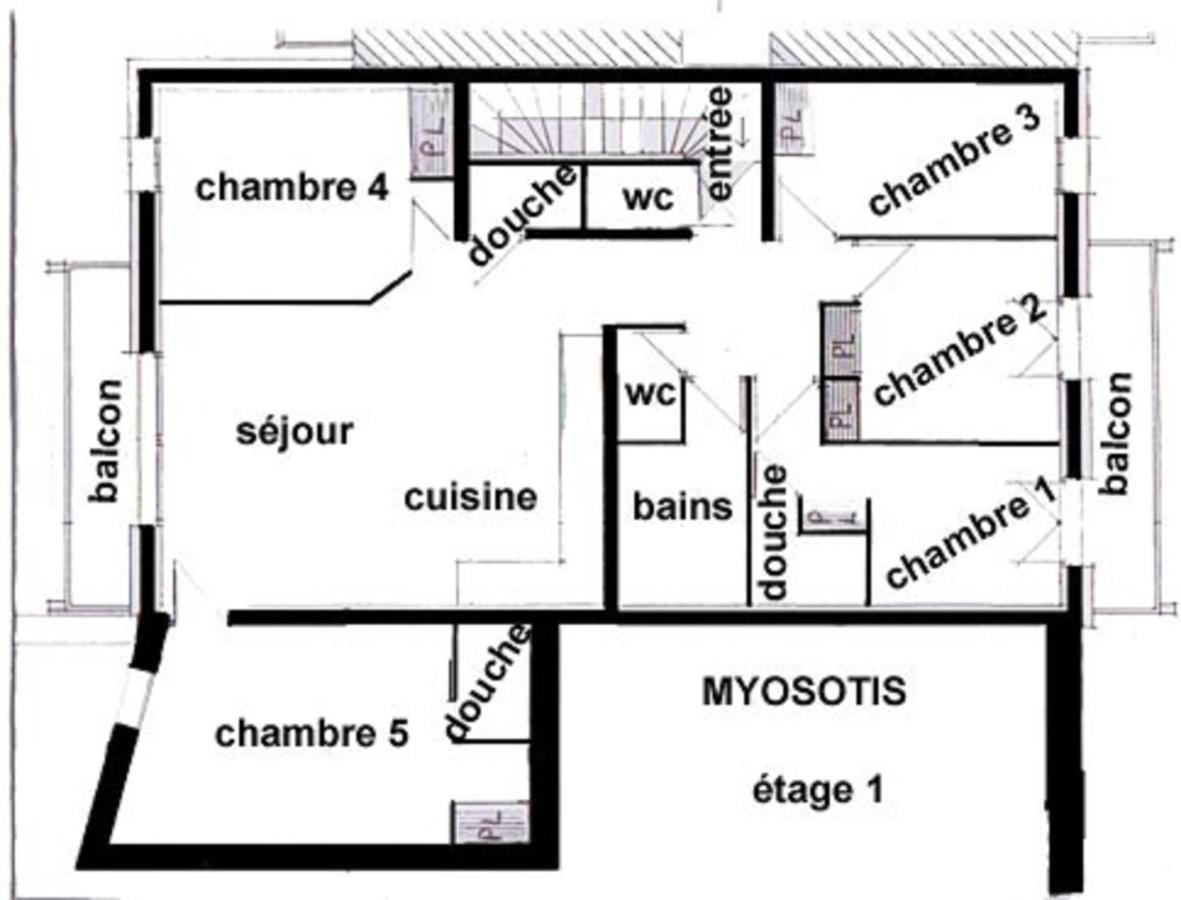 Appartement Myosotis Pour 10 Personnes Saint-Martin-de-Belleville Eksteriør bilde